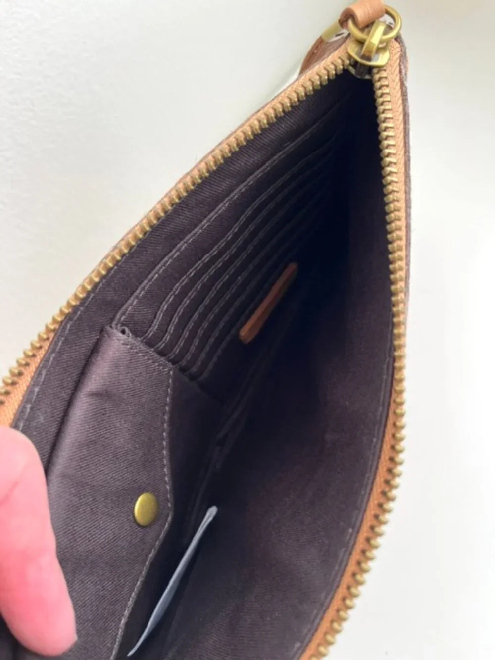Madewell The Leather Pouch Clutch: Dotted Calf Hair Edition